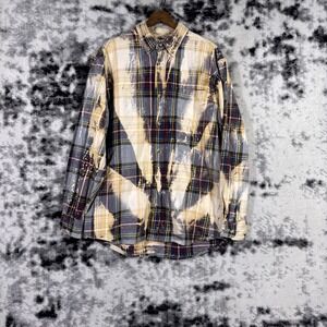 Franklin Flannels Shirt Mens Medium Punk Skater Streetwear Y2k Mechanic Aesth